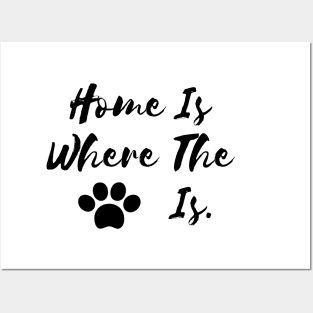 Home is where the dog is. Posters and Art